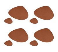 Kaeltsyn Set de table réversible en cuir, étanche, résistant à la chaleur, antidérapant pour table de salle à manger, set de table réversible double face