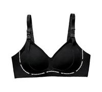Kaeltsyn Soutien-gorge d'allaitement avec ouverture facile, respirant à porter pour un accès rapide à l'allaitement en public ou privé, accès facile, Noir , 40 90