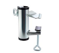 Kaeltsyn Support de parasol d'extérieur en métal robuste avec pinces de fixation pour bancs, terrasse, balcon, plage, clôtures, courtya, plage