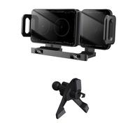 Kaeltsyn Support de téléphone intelligent pour véhicule électrique avec émetteur d'énergie rapide de 20 W et silicone antidérapant pour tous les téléphones portables Support d'appareil sous licence