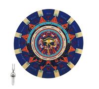 Kaeltsyn Tapis de pendule mystique en caoutchouc pour lecture de signe astrologique, pour jeux de table, utilisation métaphysique