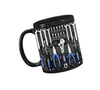 Kaeltsyn Tasse à boire en céramique de conceptions industrielles uniques pour les amateurs de mécanique boîte à outils tasse à café avec poignée ergonomique de mécanique