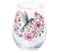 Kaeltsyn Tasse à thé de jardin en verre transparent, Hummingbird