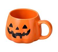 Kaeltsyn Tasse citrouille verte en céramique orientée Halloween avec une luminosité non mortelle excellente pour un usage quotidien, cuisine, salle à manger, autrement présent, pensées, Halloween vert
