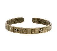 Kaeltsyn Unique en Laiton Vieilli avec Motifs Classiques de Mahjong, idéal pour Les Amateurs de Culture et Les Cadeaux