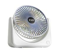 Kaeltsyn Ventilateur ABS 3 vitesses avec batterie rechargeable pour chambre