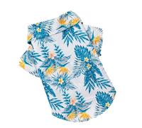 Kaeltsyn Vêtement pour chien de petite taille avec imprimé de vacances - Bichon à manches courtes - T-shirt à 2 pattes - Chemisier pour chien