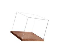 Kaeltsyn Vitrine pour casque de football avec base en bois acrylique pour casques de baseball, grande boîte de rangement en acrylique durable