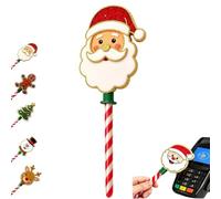 kaelwvn Christmas Tap to Pay Wand Contactless Payment Card Holder (B) | 3D Printed Xmas Magic Wand Credit Card Holder Contactless Payment Card Holder, for Cosplay Events and Daily Shopping