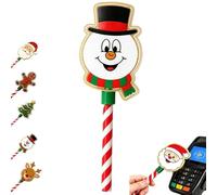 kaelwvn Christmas Tap to Pay Wand Contactless Payment Card Holder (D) | 3D Printed Xmas Magic Wand Credit Card Holder Contactless Payment Card Holder, for Cosplay Events and Daily Shopping