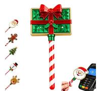 kaelwvn Christmas Tap to Pay Wand Contactless Payment Card Holder (E) | 3D Printed Xmas Magic Wand Credit Card Holder Contactless Payment Card Holder, for Cosplay Events and Daily Shopping