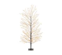 KAEMINGK-Arbre lumineux noir à 1350 micro-LED blanc orangé pour extérieur - 150 cm