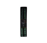 KAEMINGK-Bougie cierge effet givré vert pin x 2 - diamètre 20 x H 25 cm