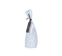 KAEMINGK-Bougie forme sapin en cire blanche à paillettes - diamètre 8 x H 16,5 cm