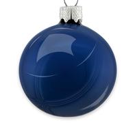 Kaemingk Boule de Noël brillante de 20 cm Bleu nuit