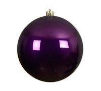 Kaemingk Boule de Noël en plastique 14 cm x 1 pièce, grande et incassable - Boules de Noël XXL pour Noël - Décoration de Noël et décoration de sapin de Noël - Figue