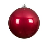 Kaemingk Boule de Noël en plastique 14 cm x 1 pièce, grande et incassable - Boules de Noël XXL pour Noël - Décoration de Noël et décoration de sapin de Noël - Rose festif