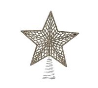 KAEMINGK-Cimier forme étoile en plastique champagne - 3 x 19 x 22 cm