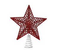 KAEMINGK-Cimier forme étoile en plastique rouge - 3 x 19 x 22 cm