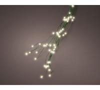 KAEMINGK-Décoration lumineuse pour sapin câble vert à 832 micro LED blanc chaud effet flash Kaemingk - 2,4 m