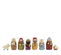 KAEMINGK-Ensemble de 8 personnages de nativité enfantine - 9,5 cm
