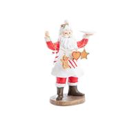 KAEMINGK-Figurine Père Noël coloris rouge en polyrésine - 8,50 x 16 x 23 cm
