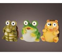 KAEMINGK-Figurine solaire décorative animal coloris blanc chaud - diamètre 12 x 12 cm