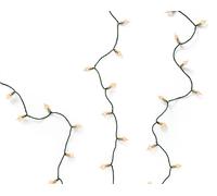 KAEMINGK-Guirlande lumineuse vintage 180 LED blanc orangé sur câble vert - 17,9 m