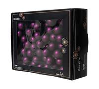 Kaemingk Lot de 144 boules de Noël sur fil de verre - 2,5 cm - Baies en miroir mat - Petites boules décoratives - Décoration de Noël et de Noël - Figue