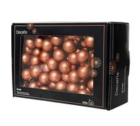 Kaemingk Lot de 144 boules de Noël sur fil de verre - 2 cm - En forme de grappe - Petites boules décoratives - Décoration de Noël et décoration de Noël - Brandy mat