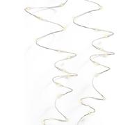 Kaemingk Lumineo Guirlande lumineuse fil 120 Micro LED blanc chaud 6m argent