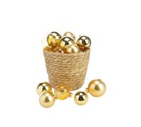 KAEMINGK-Pack de 21 boules coloris or en verre - diamètre 7 cm