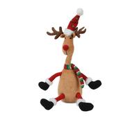 KAEMINGK-Peluche Renne animé avec bonnet Père Noël - 14 x 22,9 x 54,6 cm