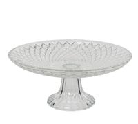 KAEMINGK-Présentoir à gâteau rond en verre transparent - diamètre 20 x H 9 cm
