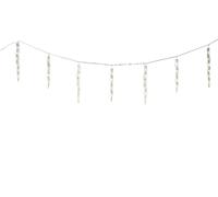 KAEMINGK-Rideau lumineux stalactite flash 60 LED blanc chaud sur câble transparent - 360 x 39 cm