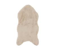 KAEMINGK-Tapis crème en fausse fourrure - 90 x 50 x 2 cm