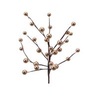KAEMINGK-Tige artificielle avec baies en mousse or cuivré - H 26 cm