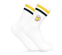Kaempe Chaussettes de bière (36-42), chaussettes de bière amusantes, cadeaux pour hommes et femmes, chaussettes Malle pour cadeau, chaussettes amusantes pour verre à bière, chaussettes de tennis avec