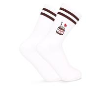 Kaempe Chaussettes pour Nutella (36-42), Cadeaux personnalisés pour Nutella, Chaussettes de tennis avec motif, Cadeau fun pour petite amie