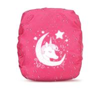 Kaempe Protection pluie cartable garçon, Protection pluie sac à dos, Housse pluie sac à dos, Réflecteur sac à dos, Accessoires Compatible pour Step By Step, Ergobag, Coocazoo, Satch, Scout (Rose)