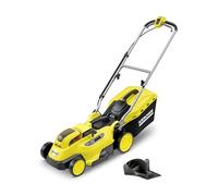 Kärcher 18 V Tondeuse à Gazon sans Fil LMO 18-36, Largeur de Coupe : 36 cm, Hauteur de Coupe Réglable : 30-70 mm, Bac de Ramassage : 45 L, nécessite la Batterie Kärcher 18 V, Batterie non Incluse