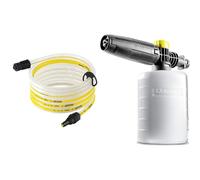 Kärcher 26431000 Tuyau d'aspiration et filtre de 5 m pour accessoire de nettoyeur haute pression, blanc, jaune & Canon à mousse 0,6L accessoire pour nettoyeurs haute pression, Noir