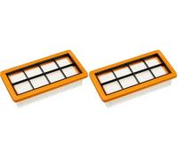 KÄRCHER 6.415-953.0 Filtre plissé Plat Accessoire pour Les aspirateurs AD 3200, AD 3 Premium et AD 4 Premium, Orange, Blanc (Lot de 2)