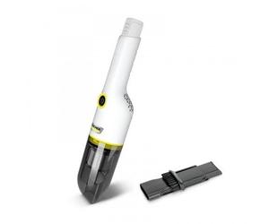 Kärcher Aspirateur à main sans fil CVH 2-4, aspirateur ramasse-miettes compact et léger pour une utilisation rapide, bac à poussière : 0,15 l, poids : 0,59 kg, suceur plat 2 en 1, batterie vendue