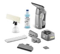 Kärcher Aspirateur de vitres et de Surfaces sans Fil WVP 10 ADV, autonomie : 35 Min, 2 Buses d'aspiration (280 mm/170 mm), Vaporisateur avec 2 Housses en Microfibre, Batterie remplaçable