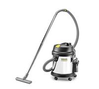 KÄRCHER Aspirateur Eau et poussières NT 27/1 Me, Puissance : Max. 1380 W, cuve en Acier Inoxydable : 27 l, Tuyau d’Aspiration : 2,5 m, coude, suceur pour sols (300 mm), buse de Fentes