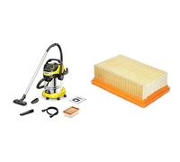 Kärcher Aspirateur eau et poussières WD 6 P S V-30/6/22/T, Fonction Soufflerie, 1300 W, Contenitore in Inox: 30 l, Flexible d'aspiration: 2,2 m & Filtre Nouveau Système Plat Plissé, 200 x 125 x 60 mm