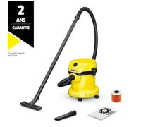 Kärcher Aspirateur Eau Poussière WD2 Plus V-15/4/18/C 1000W 15L Souffleur
