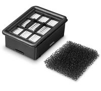 Karcher Ensemble de filtres pour aspirateur de lavage FCV 4, composé d'un filtre plissé plat et d'un filtre éponge.