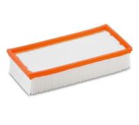 Kärcher Filtre Plissé Plat de Rechange, Cartouche Filtrante en Papier, Certification Poussières Classe M, Haute Rétention, pour Aspirateurs Eau et Poussières Gamme NT